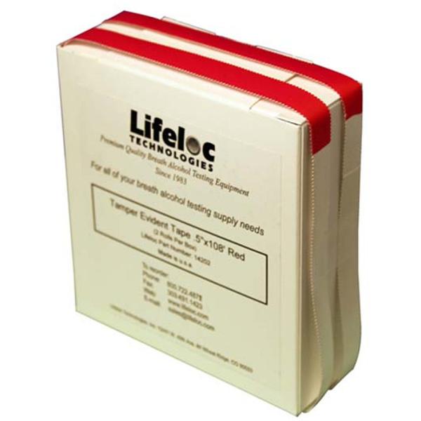 LifeLoc Technologies Tape Tamper Evident Red 2Rl/Bx - 14202