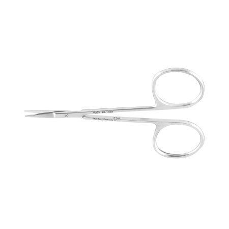 Miltex - Iris Scissors 4 Inch Length OR Grade German Stainless Steel NonSterile Finger Ring Handle Straight Blade Sharp Tip / Sharp Tip - 5-300