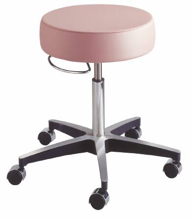 Century Series - Exam Stool Backrest Pneumatic Height Adjustment 5 Casters Azure Blue - 11001B-SR106