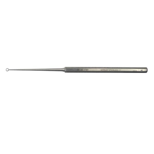 BR Surgical, Curette Ear Buck Size 1 Blunt Tip Straight Stainless Steel Ea - BR44-11001