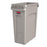 Rubbermaid Can Trash Slim Jim Rsn 16Gal Integrated Cinches Vnt/Hndl Beige Rectangle 4/Case - 1971259