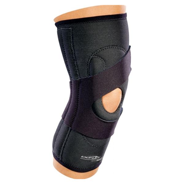 DJO Support Sleeve Lateral "J" Adult Knee Neoprene Black Size Large Right Ea - 11-0320-4-06060