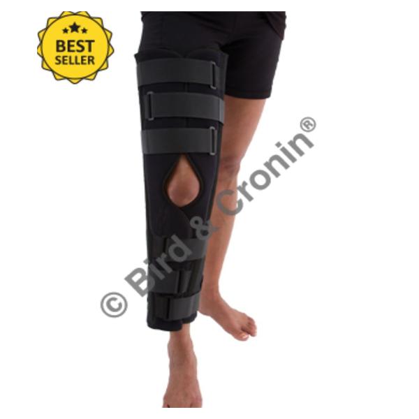 Bird & Cronin Immobilizer Adult Knee Foam Laminate Black Ea - 8142741