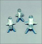 Plastalume - Finger Splint Adult Large Bendable Prong Closure Left or Right Hand Blue / Silver - 10821