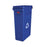 Rubbermaid Can Trash Slim Jim Rsn 23Gal Integrated Cinches Vnt/Rcycl Blue Rectangle 4/Case - FG354007BLUE