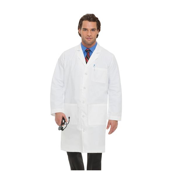 Landau Uniforms Lab Coat Jacket Mens White Large Size 48L Ea - 3145-WWY-48L