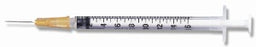 Becton Dickinson PrecisionGlide Sub-Q Syringe with Hypodermic Needle 1 mL 26 Gauge 5/8 Inch Detachable Needle Without Safety - 309597