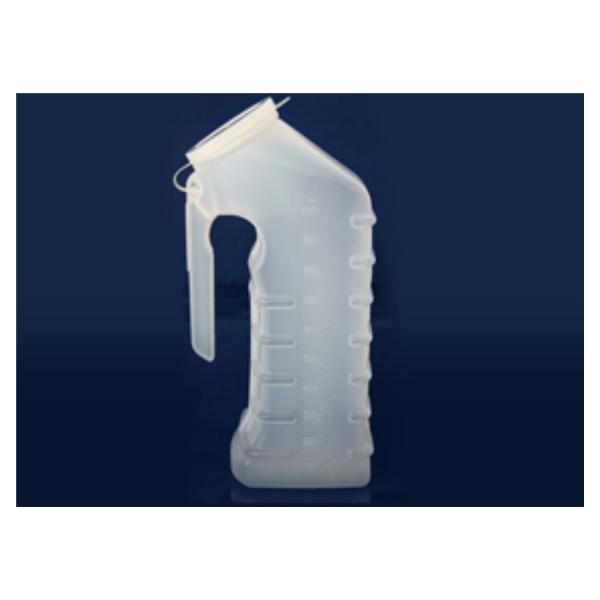GMAX Industries Urinal Patient 1Qt Translucent Plastic Male With Lid 48/Ca - GP300