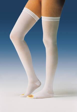JOBST Anti-Em/GPT - Anti-embolism Stocking Knee High Small / Long White Inspection Toe - 111403