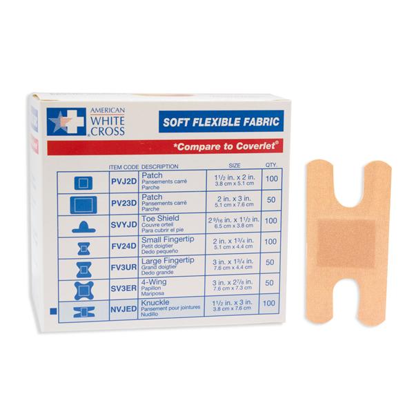 Dukal Corporation Bandage Adhesive Coating Softflex Knuckle 3" Beige 100/Box, 12 Bx/Ca - NVJED