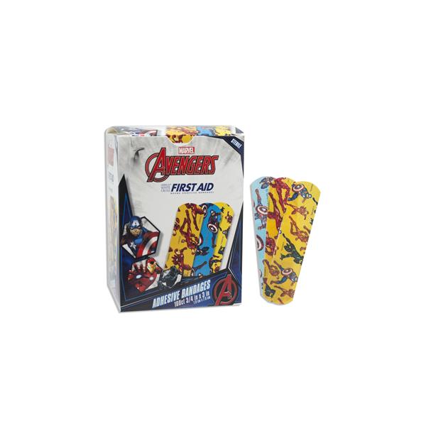 Dukal Corporation Bandage Plstc Stat Strip 3/4X3" Black Panther/Captain America/Ironman Lf 100/Box, 12 Bx/Ca - 1087837
