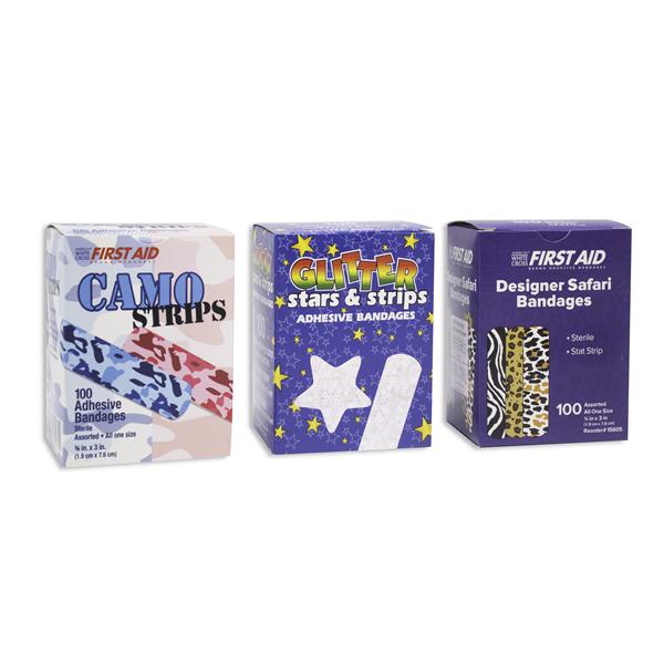 Dukal Corporation Bandage Plastic Stat Strip 3/4X3" Assorted Designer 1200/Case - 15611