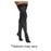 BSN Medical Stocking Compression Thigh High 30-40 Mmhg Jobst Opaque Black Size Large 1/Pr - 115566