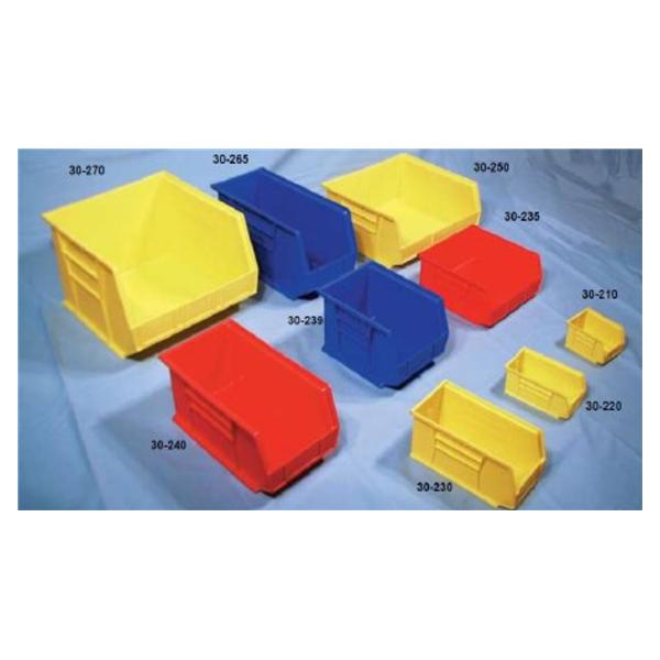 Healthmark Bin Storage Akrobins 14-3/4X8-1/4X7" Blue Polymer With Label Holder Each - 30-240 BL