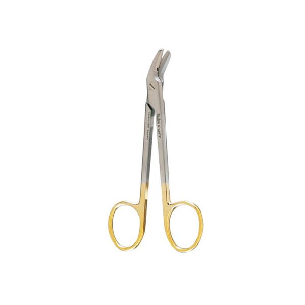 Miltex-Integra Scissors Wire Cutting 4-3/4" 1 Serrated Blade Angled To Side Stainless Steel Ea - 9-124