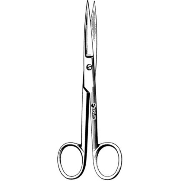 Sklar Instruments Scissors Operating 4-1/2" Sharp/Sharp Smooth Straight Stainless Steel Ea - 22-1145
