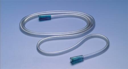 Busse Hospital Disposables Busse Suction Connector Tubing 6 Foot Length 1/4 Inch ID Sterile Female Connector Clear NonConductive Plastic - 154
