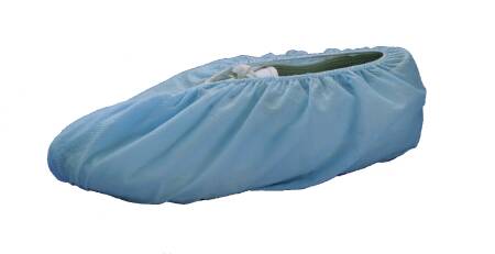 Busse Hospital Disposables Sur-Step Shoe Cover One Size Fits Most Shoe High No Traction Blue NonSterile - 338