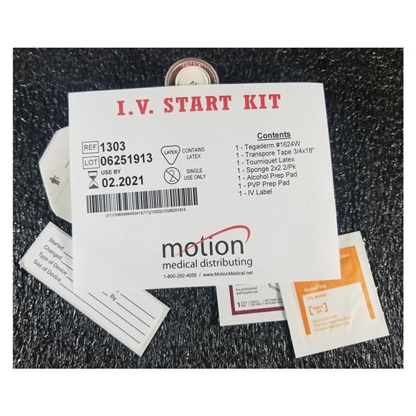 Motion Medical Distributing Kit Iv Start With Tegaderm Each, 100 Ea/Ca - 1303