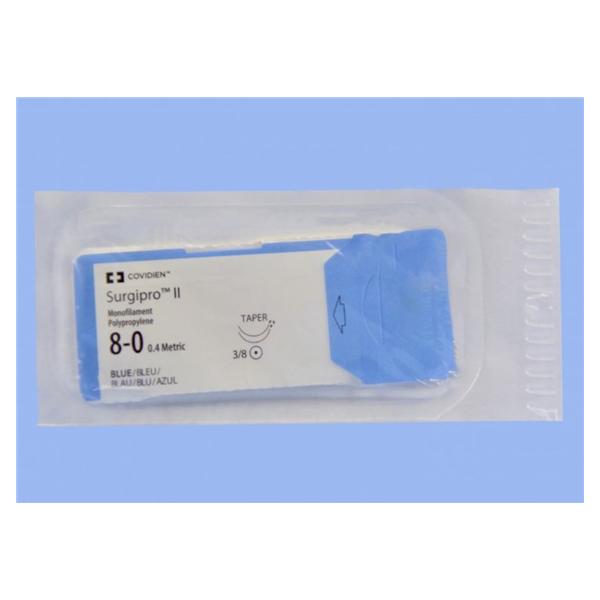 Medtronic MITG-Covidien Suture 8-0 Pp Mv-175-8/Mv-175-8 Surgipro Ii Blue 18" Double Arm Mnflmnt 36/Ca - VP744X