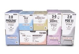 J & J Healthcare Systems PDS II Suture with Needle Absorbable Uncoated Violet Suture Monofilament Polydioxanone Size 2-0 27 Inch Suture 1-Needle 36 mm Length 1/2 Circle Reverse Cutting Needle - Z466H