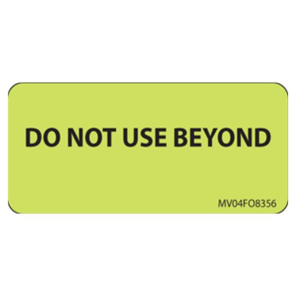 Precision Dynamics Corp. Label Paper Do Not Use Beyond 2100/Ca - MV04FC8356
