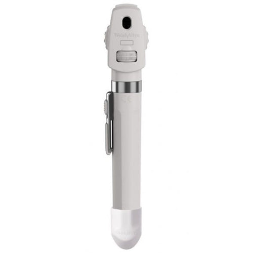 Welch Allyn SureColor LED 2.5 V Pocket Plus Ophthalmoscope with Handle, White - 12880-WHT