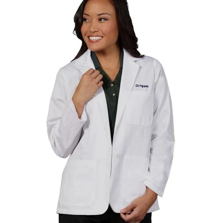 Fashion Seal Uniforms - Lab Jacket White 2X-Large Hip Length Reusable - 128-2XL