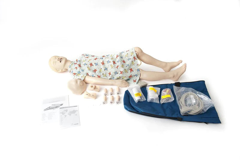Nursing Kid SimPad Capable - Training Manikin Full-Size / Light Skin Tone Gender Neutral Child, 6 Years Old - 350-05050