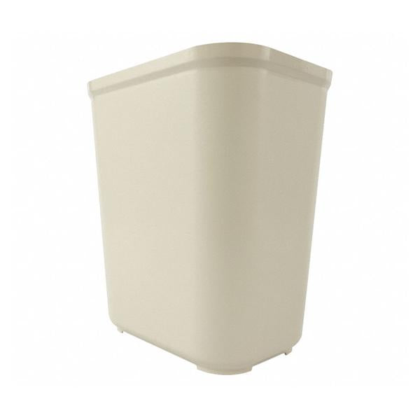 Rubbermaid Can Trash Resin/Textured Finish 7Gal No Lid Beige Rectangle 6/Ca - FG254300BEIG