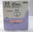 J & J Healthcare Systems Coated Vicryl Suture with Needle Absorbable Coated Undyed Suture Braided Polyglactin 910 Size 3-0 18 Inch Suture 1-Needle 19 mm Length 3/8 Circle Conventional Cutting Needle - J824G