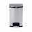 Rubbermaid Can Trash Slim Jim Ss 13Gal Step-On Pedal Hinge Lid Frnt Stp Black Rectangle Ea - 1901992