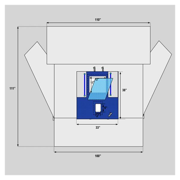 Welmed Obstetrics / Gynecology Drape Laparoscopic Assisted Vaginal Hysterectomy Drape 100 W X 110 W X 111 L Inch Sterile - 1222-5155