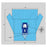 Welmed Inc Drape Sheet Fenestrated 110X111X101" Blue Sterile 8/Ca - 1222-5150