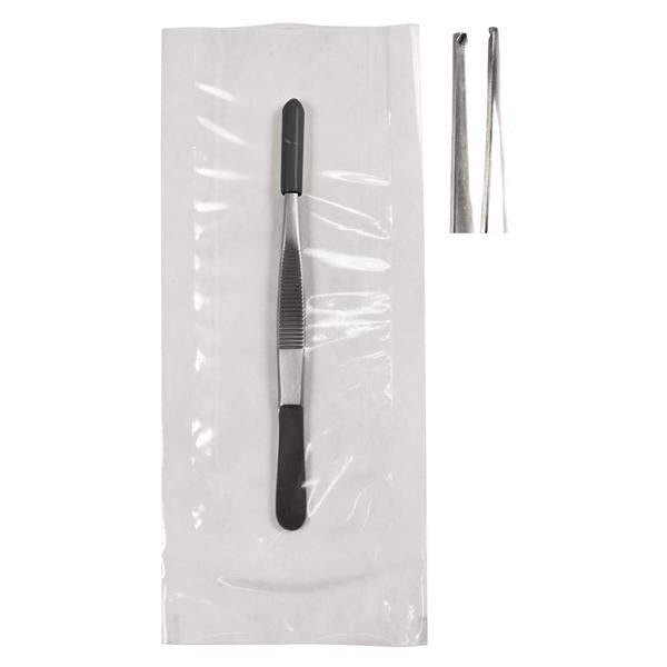 Sklar Instruments Forcep Tissue Econo 5" 1X2 Teeth Straight 1X2 Teeth Ss Disposable Ea, 25 Ea/Ca - 96-2579