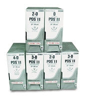 J & J Healthcare Systems PDS II Suture with Needle Absorbable Uncoated Violet Suture Monofilament Polydioxanone Size 0 27 Inch Suture 1-Needle 26 mm Length 1/2 Circle Reverse Cutting Needle - Z970H