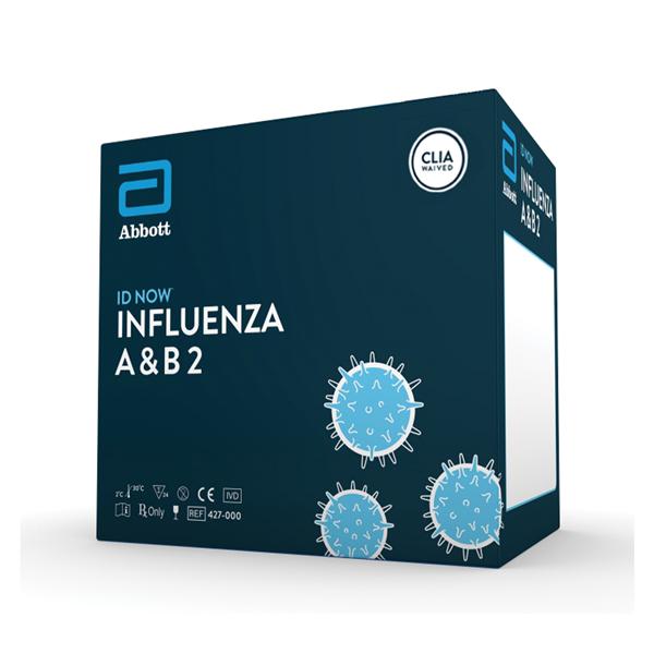 Abbott Rapid DX N.America Id Now Influenza A&B 2 Test Kit Clia Waived 24 Tests 24/Box - 427000