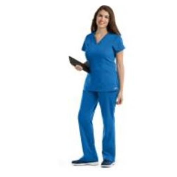 Grey's Anatomy (TM) Scrub Top Greys Anatomy 41452 Womens Large New Royal Each - 41452-08-L