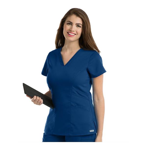 Grey's Anatomy (TM) Scrub Top Greys Anatomy 41452 Womens 2X Small Indigo Ea - 41452-23-XXS