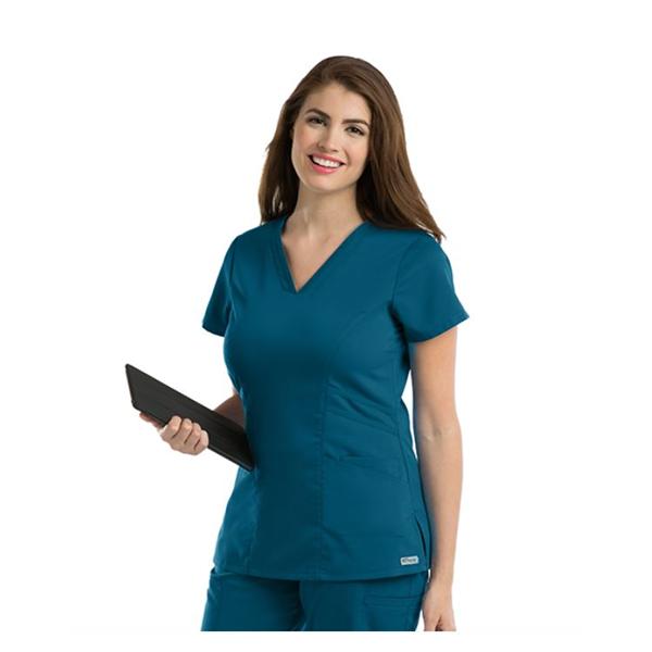 Grey's Anatomy (TM) Scrub Top Greys Anatomy 41452 Womens X-Large Bahama Ea - 41452-32-XL