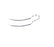 Surgical Specialties - Suture with Needle Nonabsorbable Uncoated Black Suture Monofilament Nylon Size 10 - 0 12 Inch Suture Double-Armed 5.51 mm Length 1/2 Circle Side Cutting Lancet Needle - A7756N