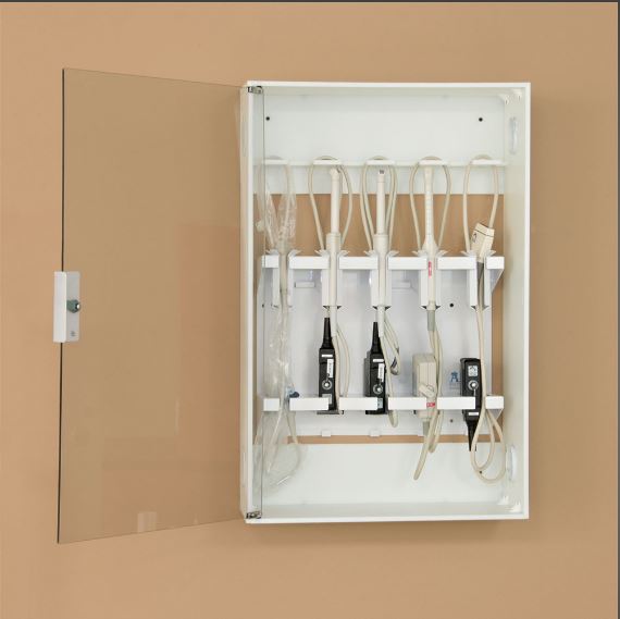 Mount-Over Ultrasound Transducer Storage Cabinet