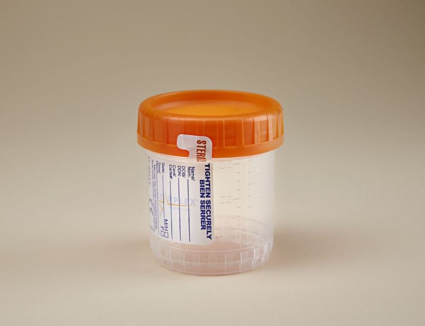 StarCLICK 100 - Specimen Transport Container 100 mL (3.4 oz.) Screw Cap Patient Information NonSterile - B1002-YCC