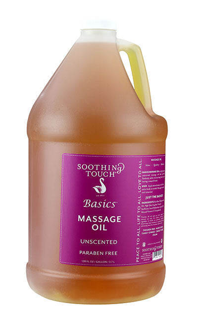 Fabrication Enterprises Massage Treatment Soothing Touch 1 Gal. Jug Unscented Oil - 13-3236