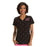 HeartSoul Scrub Top Poly/Spndx Heartsoul W Blk/Htpnk Sm 26" 2Pckt Ea - HS606LVLOS