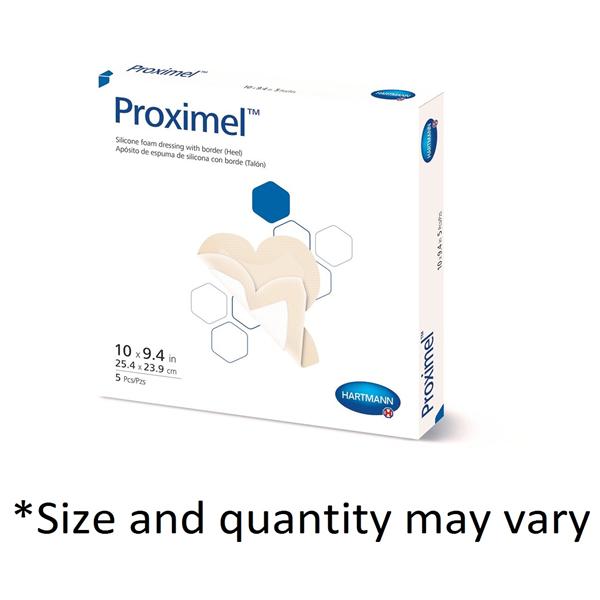 Hartmann USA Dressing Wound Proximel Slcn/Fm 3X3" Multi-Layer Square Strl Adhesive Tan 10/Box - 14100000