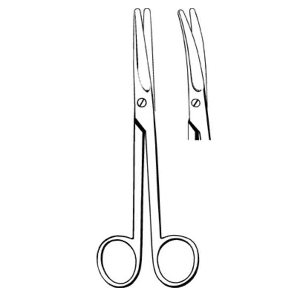 Sklar Instruments Scissor Dissecting Mayo 6-3/4" Blunt/Blunt Smooth Curved Ss Disposable 12/Bx - 21-325