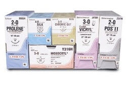 J & J Healthcare Systems Coated Vicryl Suture with Needle Absorbable Coated Undyed Suture Braided Polyglactin 910 Size 4-0 27 Inch Suture 1-Needle 13 mm Length 1/2 Circle Taper Point Needle - J434H
