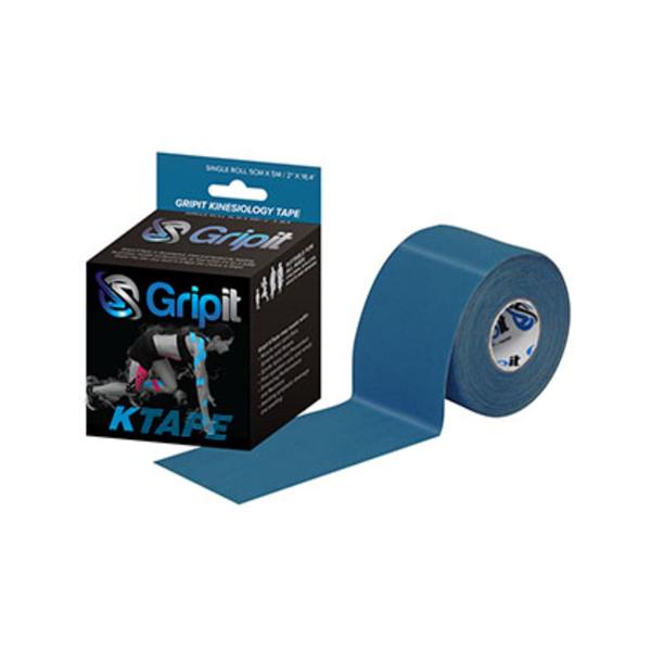 Fabrication Enterprises Tape Kinesiology Gripit Ktape Cotton/Lycra/Spandex 2"X5.5Yd Adhs Royal Blue Ea - 24-0126