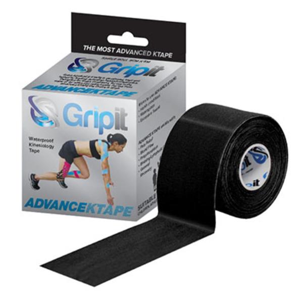 Fabrication Enterprises Tape Kinesiology Gripit Advance Ktape Synthetic 2"X5.5Yd Adhesive Black Ea - 24-0152